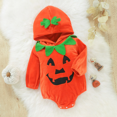 grenouillere-bebe-citrouille-adorable