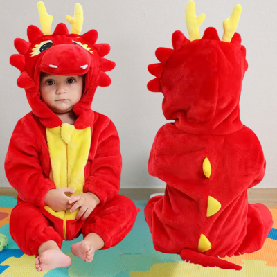 grenouillere-bebe-dragon-rouge-double-zip