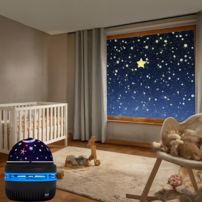 veilleuse-bebe-projection-plafond-rassurant