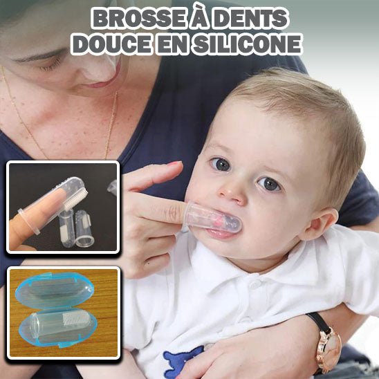 Brosse à dent bébé| SootherBrush™ - univers maman bébé