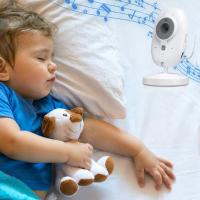 Sous la surveillance constante de la camera bebe, tout-petit profite d’un repos réparateur.