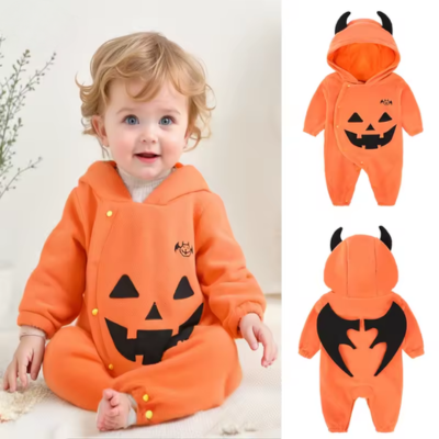 combinaison-bebe-chauve-souris-orange