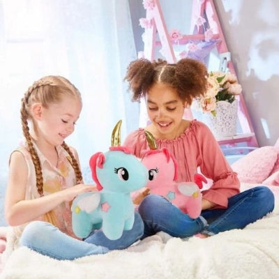 Peluche licorne MagicSoft - jouet éducatif développant imagination et expression créative.