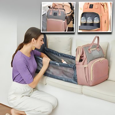 Sac à Langer avec Lit Intégré | DreamTravel™ - univers maman bébé