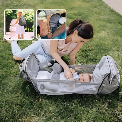 Sac à Langer avec Lit Intégré | DreamTravel™ - univers maman bébé