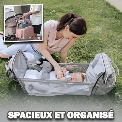 Sac à Langer avec Lit Intégré | DreamTravel™ - univers maman bébé