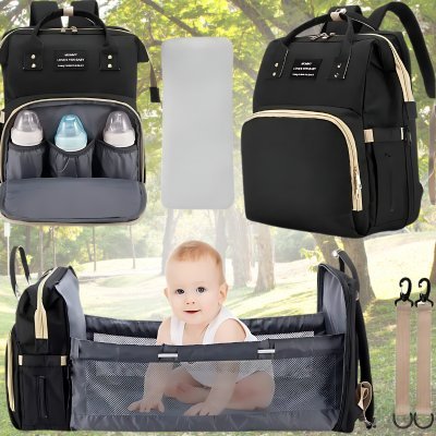 Sac à Langer avec Lit Intégré | DreamTravel™ - univers maman bébé