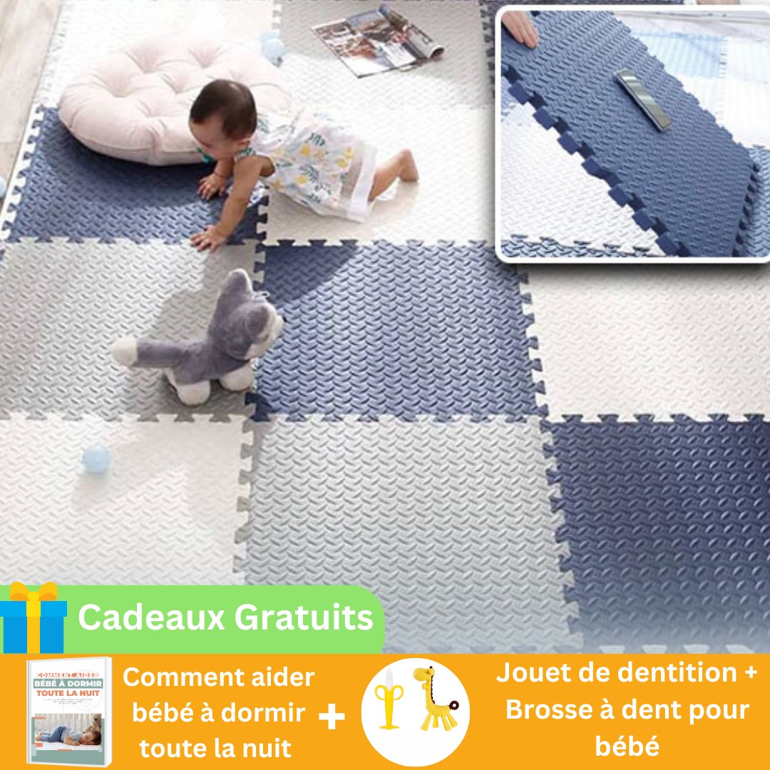 Tapis de protection en mousse| SafePlay Mat™ - univers maman bébé