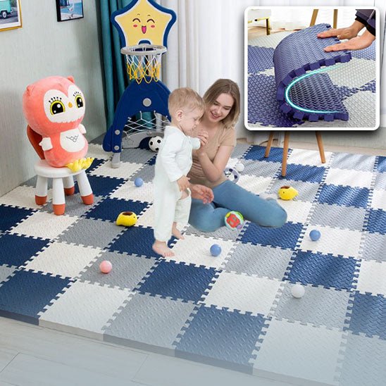 Tapis de protection en mousse| SafePlay Mat™ - univers maman bébé