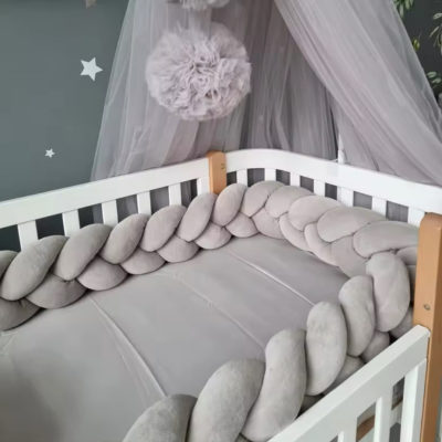 Tour de lit bebe | Gris
