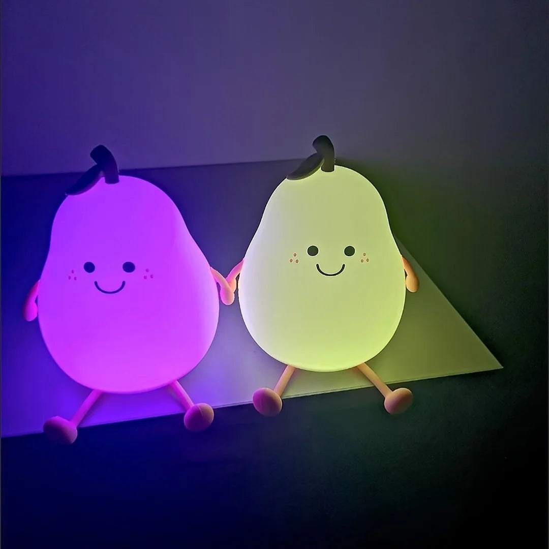 veilleuse-bebe-poire-lumières-colorées
